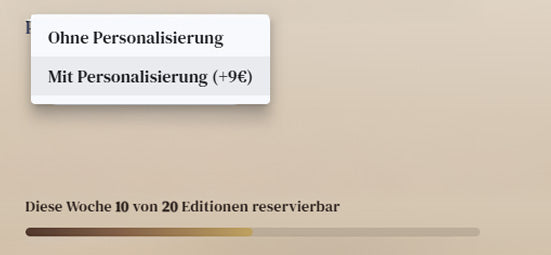 Personalisierung aktivieren
