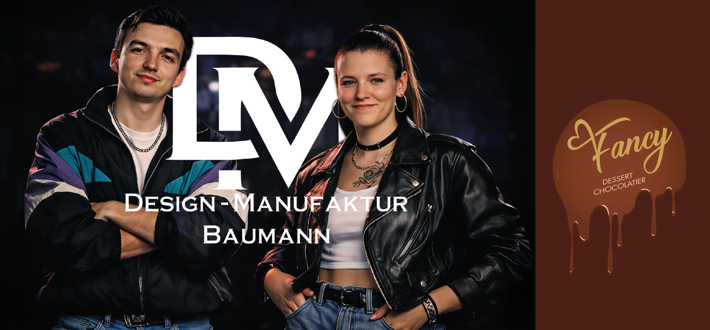 Personalisierte Trevia Fancy Schokolade Verpackung Layout Baumann