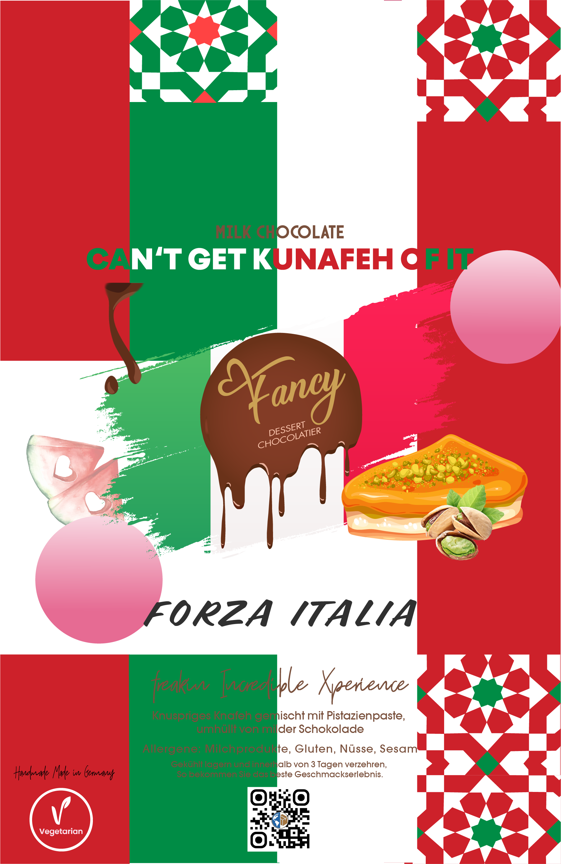 "Forza Italia" Mediterrane Farben, inspiriert von italienischer Leidenschaft und Dolce Vita.