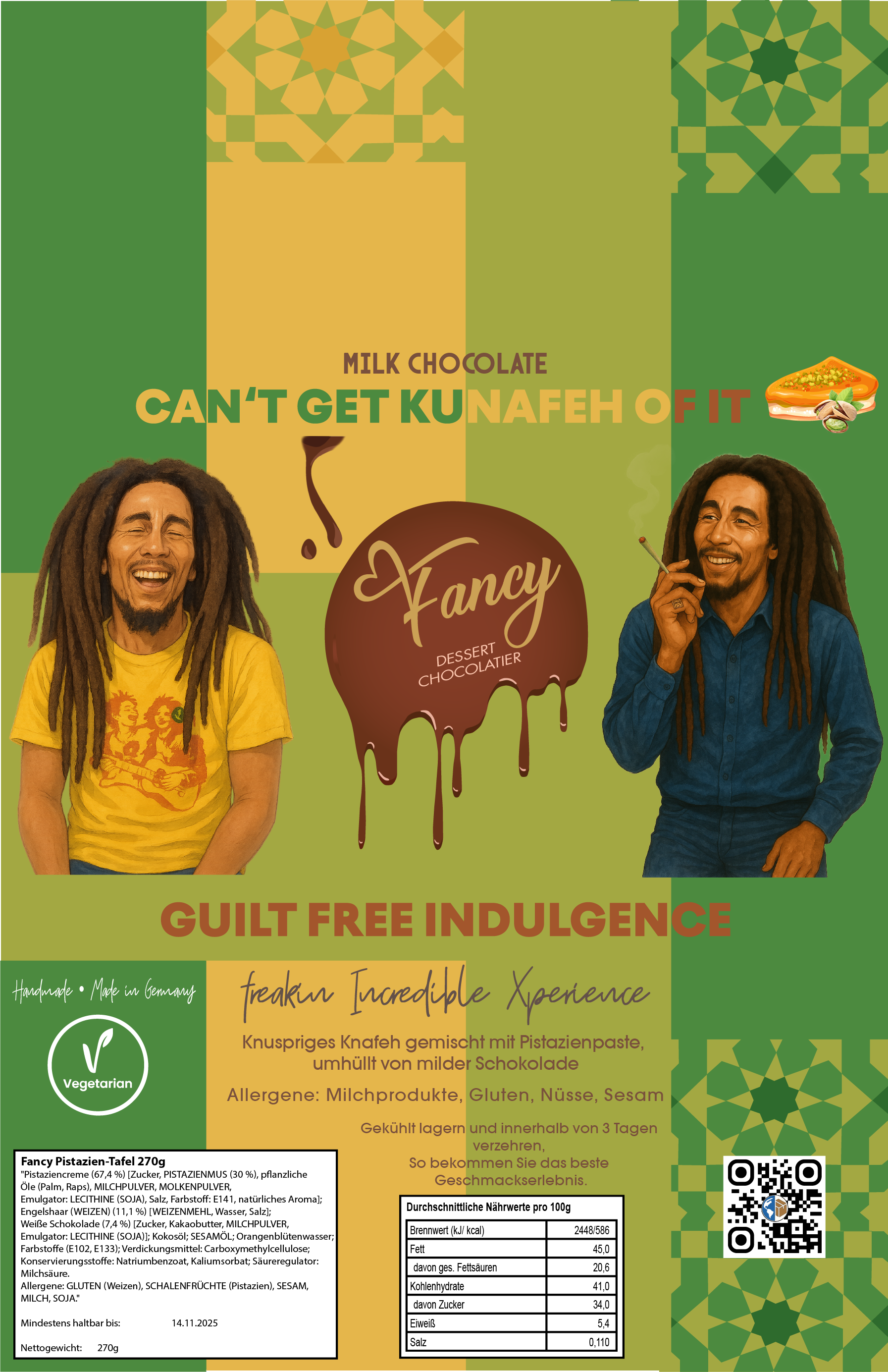 „Reggae Vibes“ Ein entspanntes Layout mit karibischem Flair und ikonischem Stil.